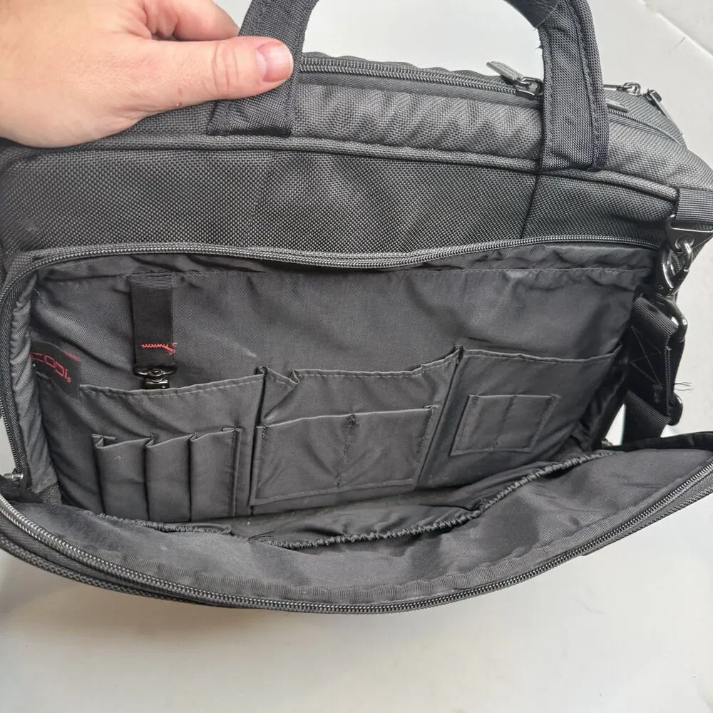 CODi Professional Laptop Messenger Bag Black Business Shoulder Crossbody 15